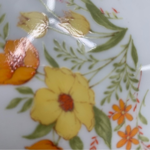 VINTAGE OVEN TO TABLEWEAR Quiche/Tart Plate Floral  Cottagecore Made In Japan - Picture 6 of 9